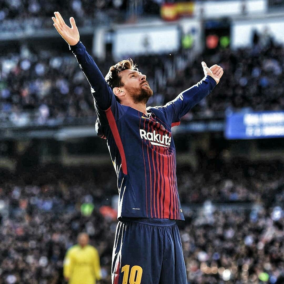 Messi Celebration vs Real Madrid at Santiago Bernabeu #ElClassico. Messi, Lionel messi, Kevin de bruyne