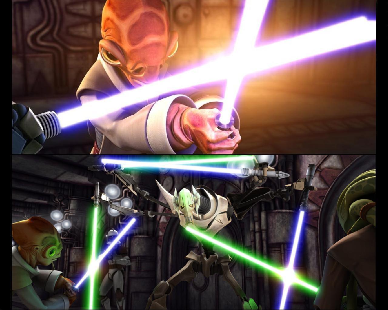 Clone Wars Episode 10 Lair Of Grievous Wars Robot Lightsabers