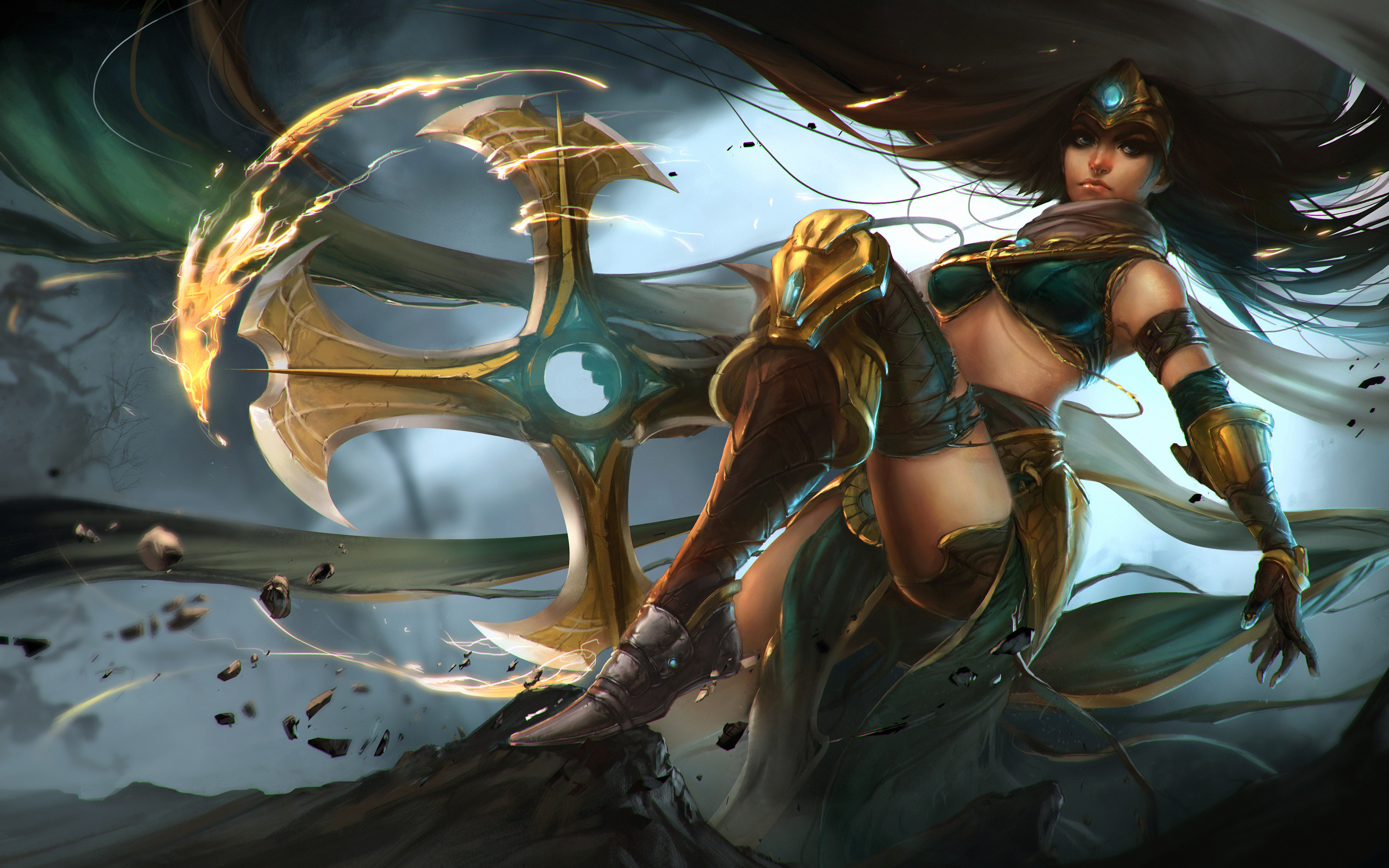 Sivir The Battle Mistress Marksman Boomerang Blade League Of Legends Wallpaper HD 4000x2500, Wallpaper13.com