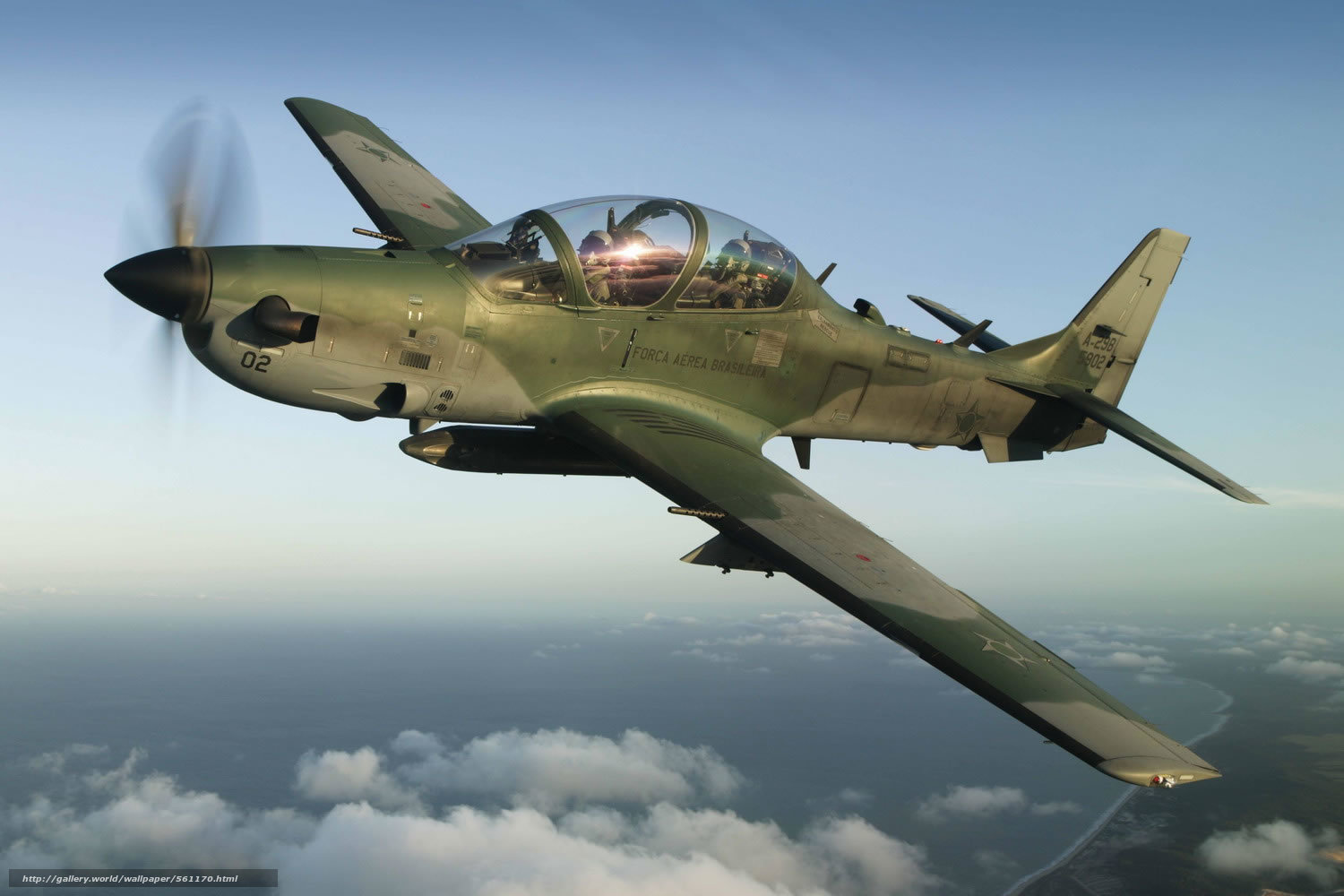 Download Wallpaper Training, Battle, Plane, EMB 314 Super Tucano Free Desktop Wallpaper In The Resolution 1500x1000