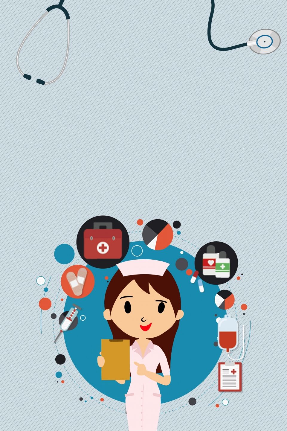 Minimalistic International Nurses Day Poster Background. Nursing wallpaper, Nurses day, Nurse art