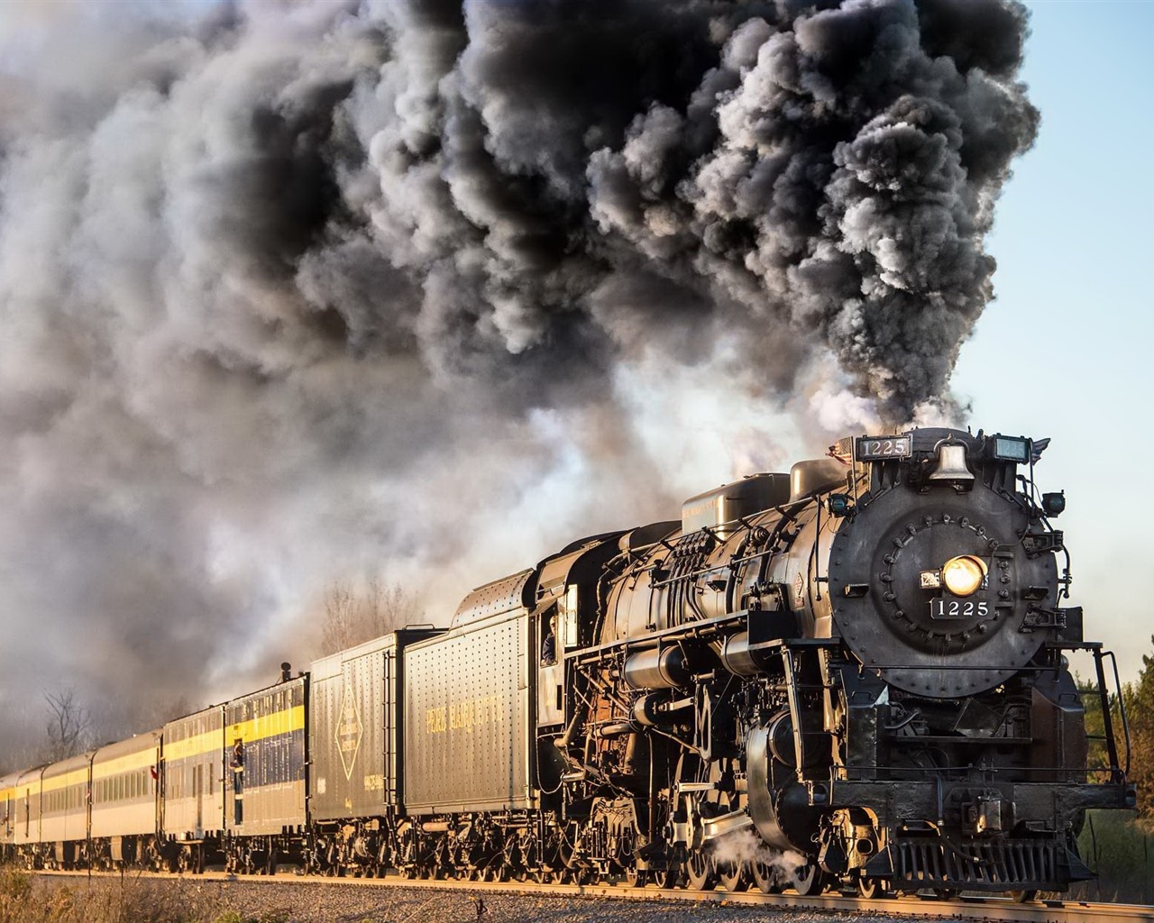 Wallpaper Old train, smoke 1920x1200 HD Picture, Image