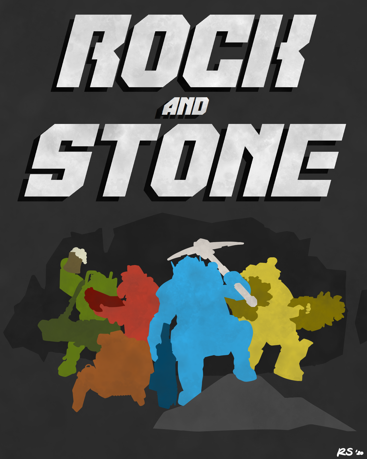 I Was Inspired To Design A Poster Wallpaper Of The Fearsome Fivesome :D: DeepRockGalactic