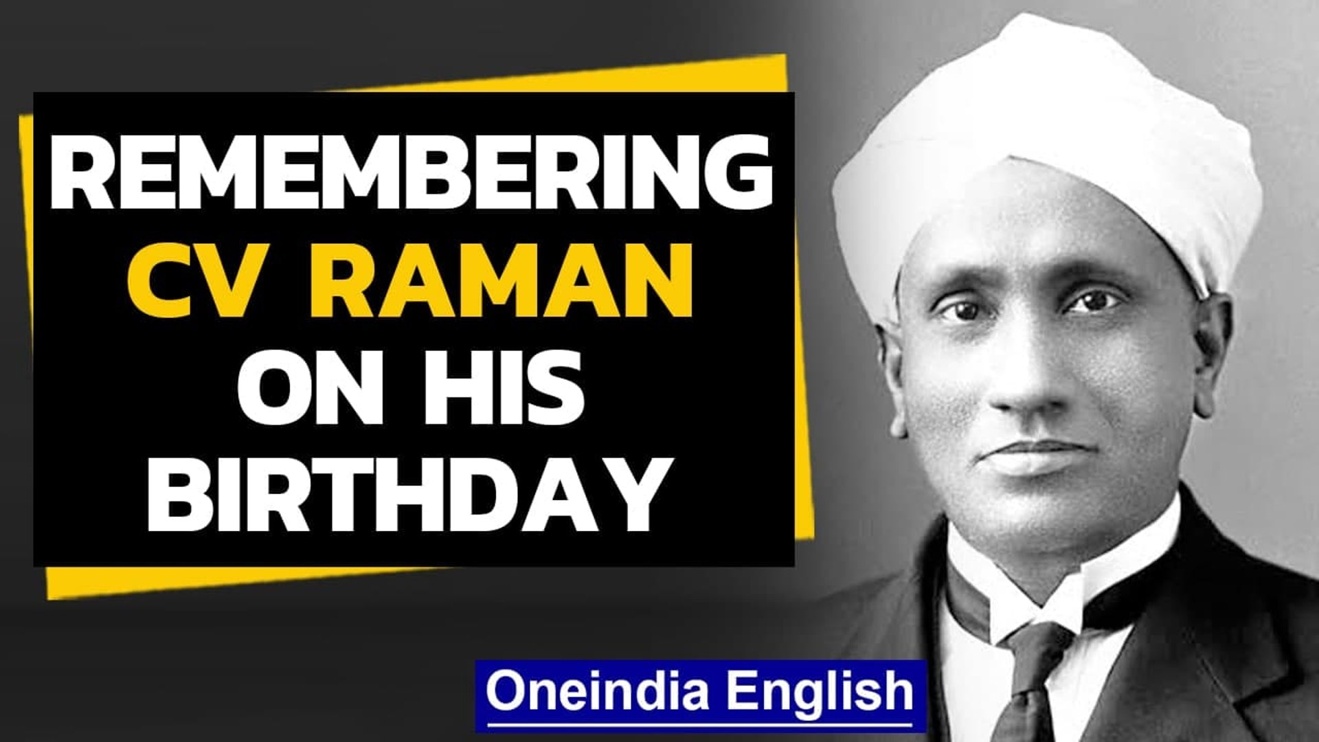 CV Raman's birth anniversary: A peek into his life, career and achievements