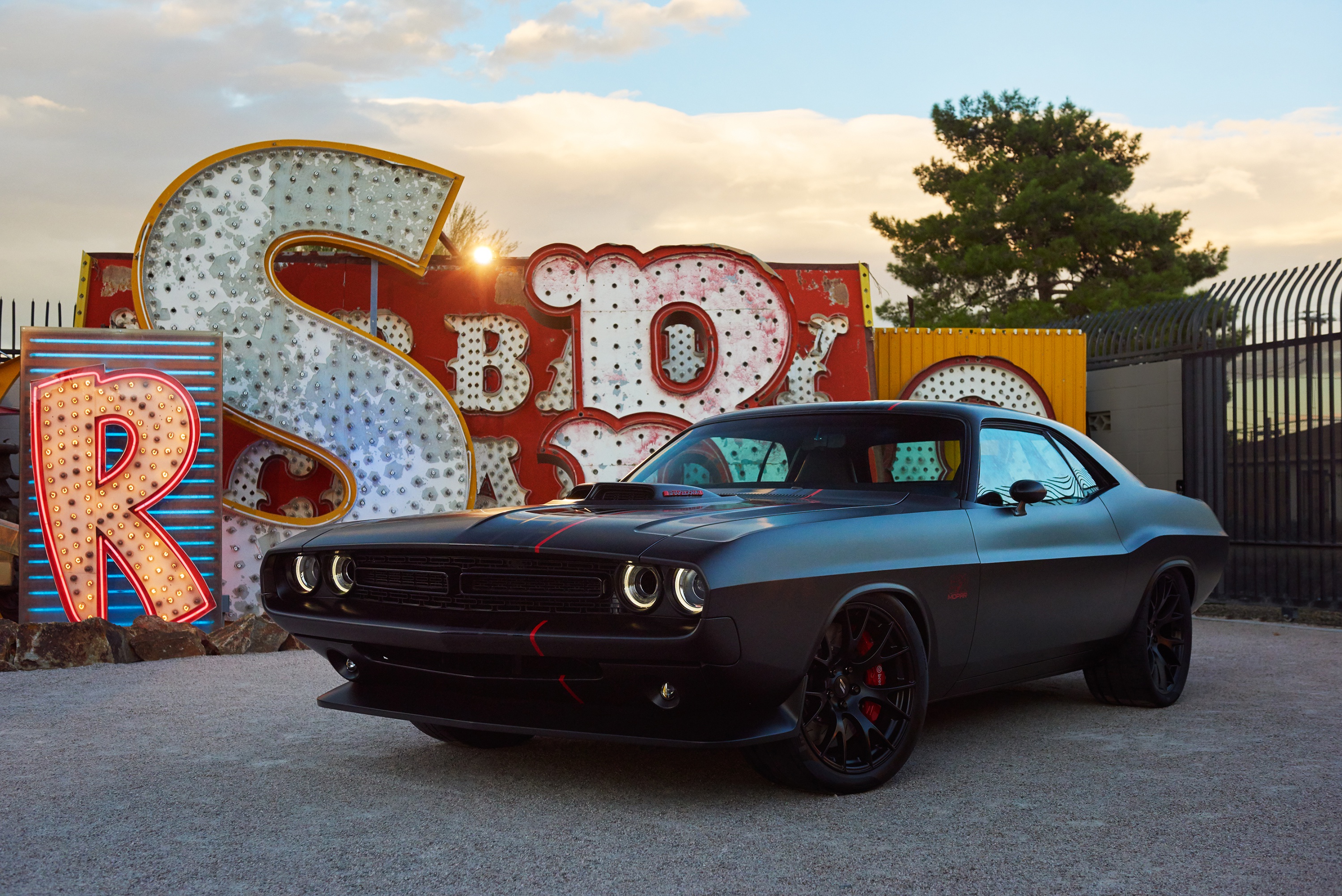 Matte Black Dodge Challenger 1366x768 Resolution HD 4k Wallpaper, Image, Background, Photo and Picture