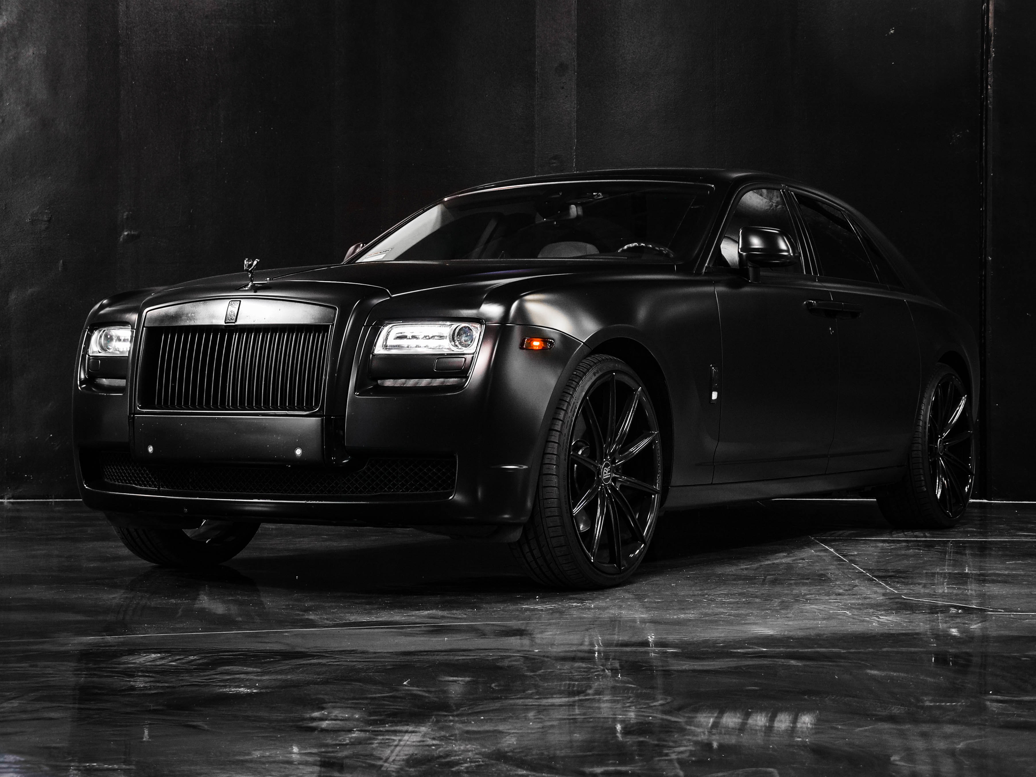 Luxury Matte Black Car · Free