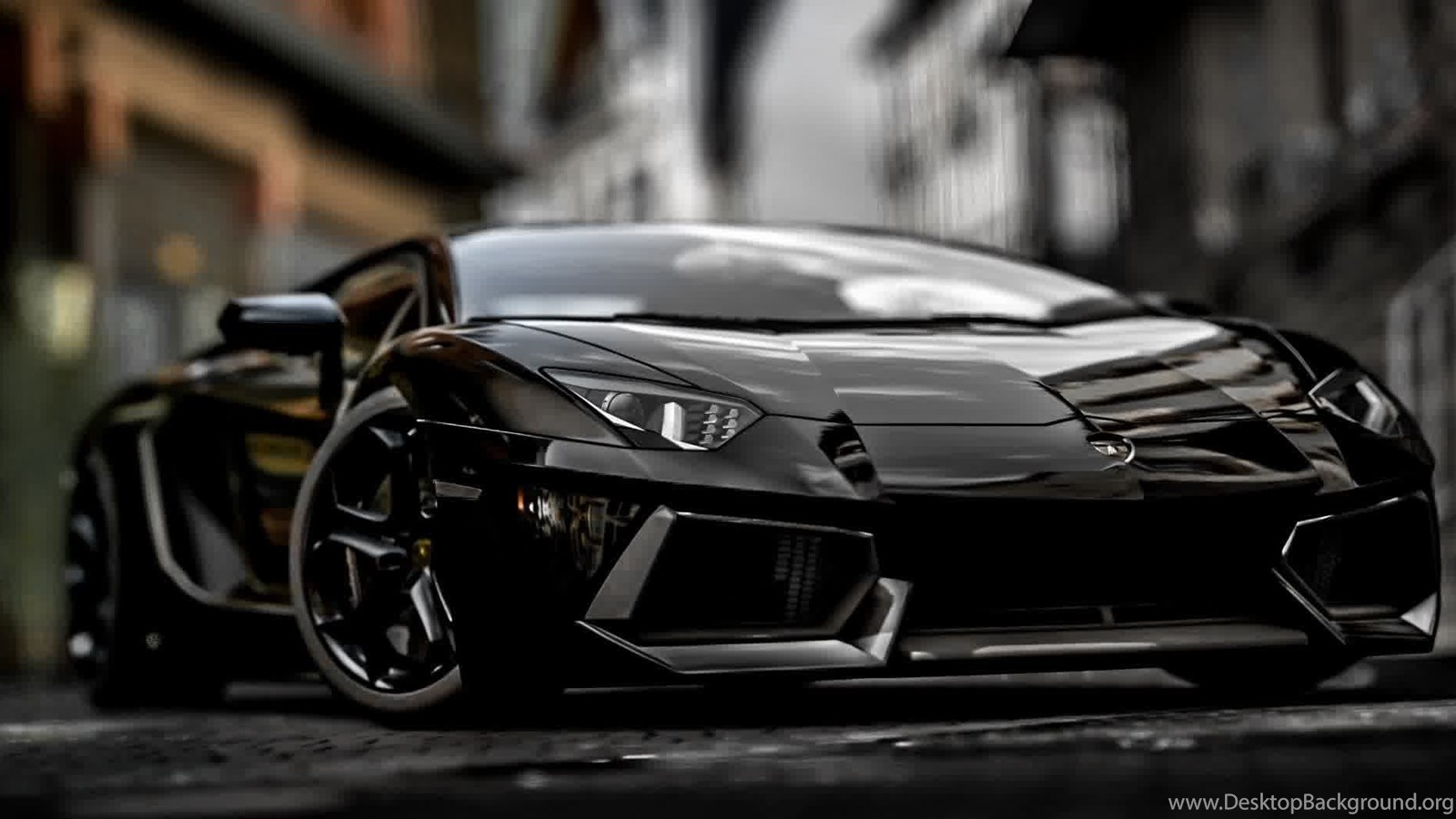 Picture Lamborghini Aventador Matte Black Wallpaper Cars. Desktop Background