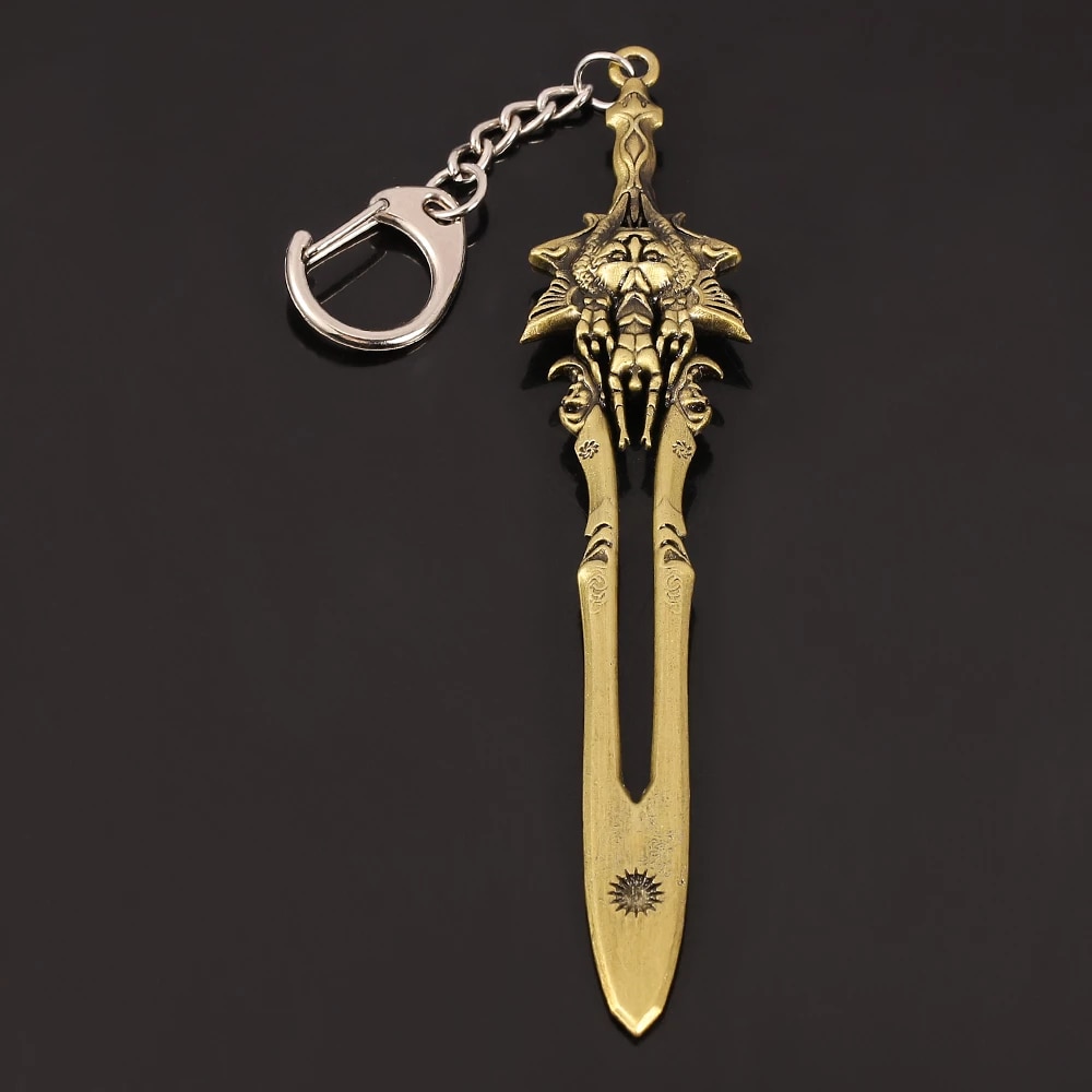 God of War Kratos Sword Blade of Olympus Keychain Toy Dolls Weapon Keychain Kratos Blades Model Pendant. Key Chains
