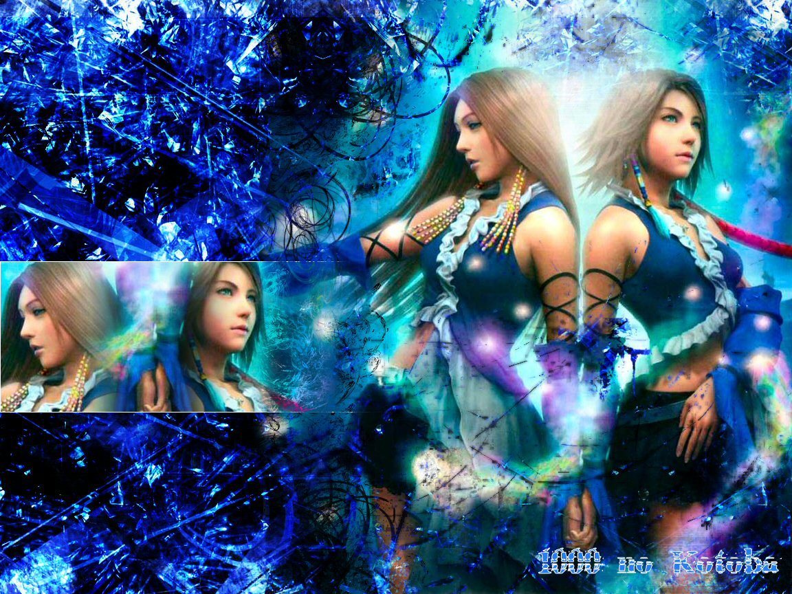 Ffx2 Wallpaper Fantasy X2 Yuna And Lenne HD Wallpaper