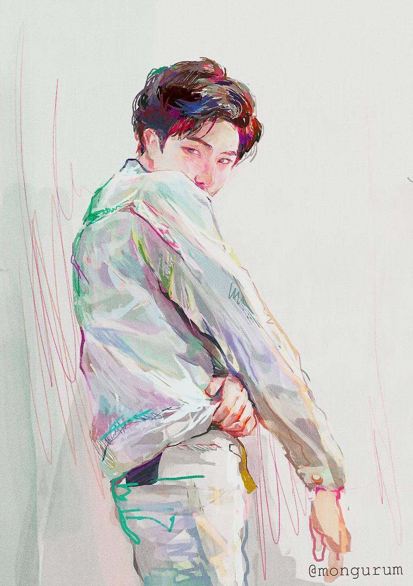 rm fanart. Bts drawings, Kpop drawings, Bts fanart