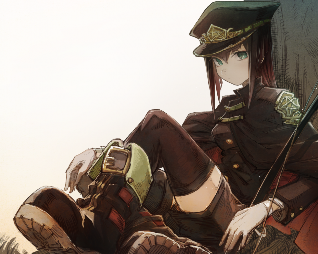 Anime Military Girl Wallpaper