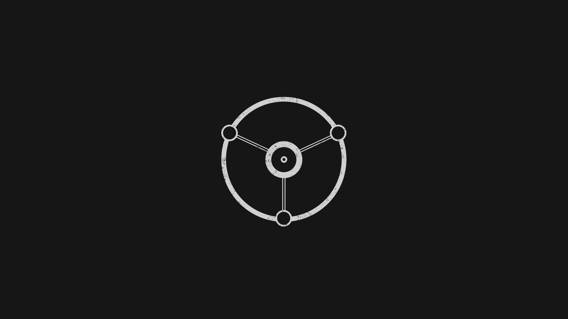 simple background, minimalism, black background, shapes, white, geometry, circle, line art. Mocah HD Wallpaper