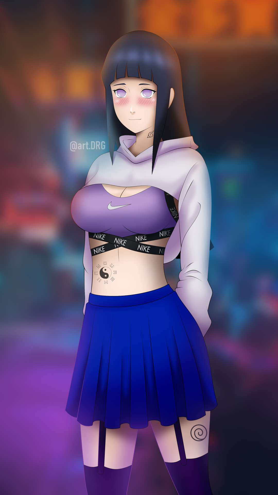 Hinata Hyuga Wallpaper for iPhone and Android by Benjamin Orozco DDS