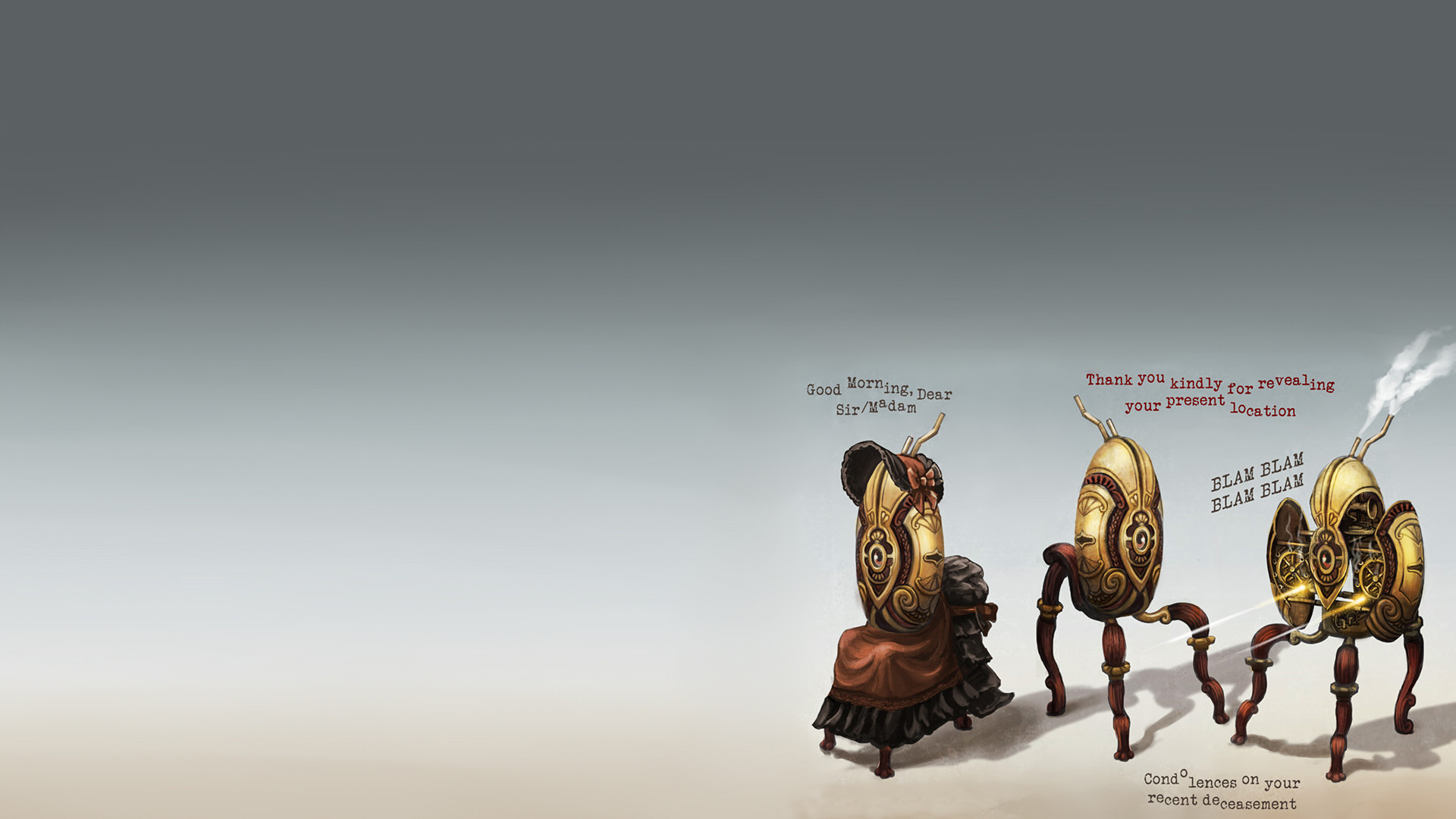 Steampunk Turrets Game Wallpaper