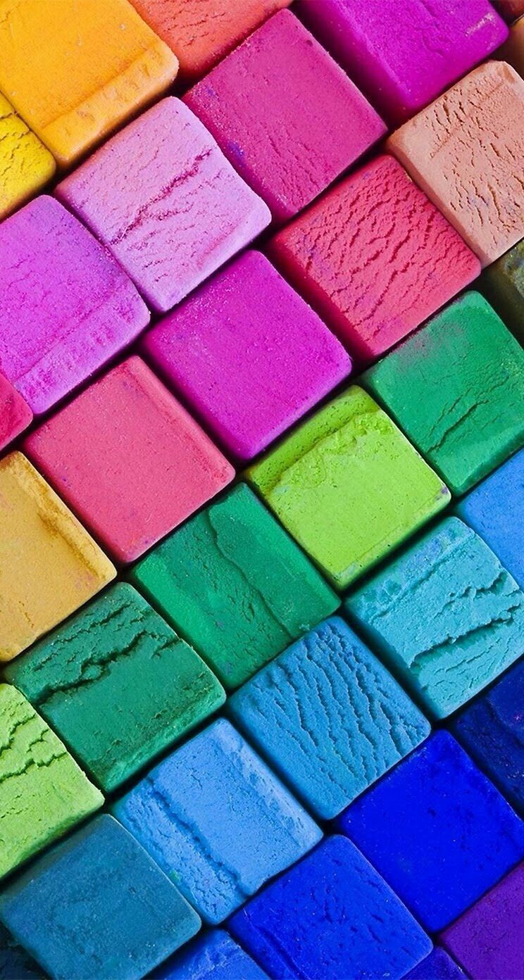 Color Blocks Wallpaper. Colori dell'arcobaleno, Colori, Pittura arcobaleno