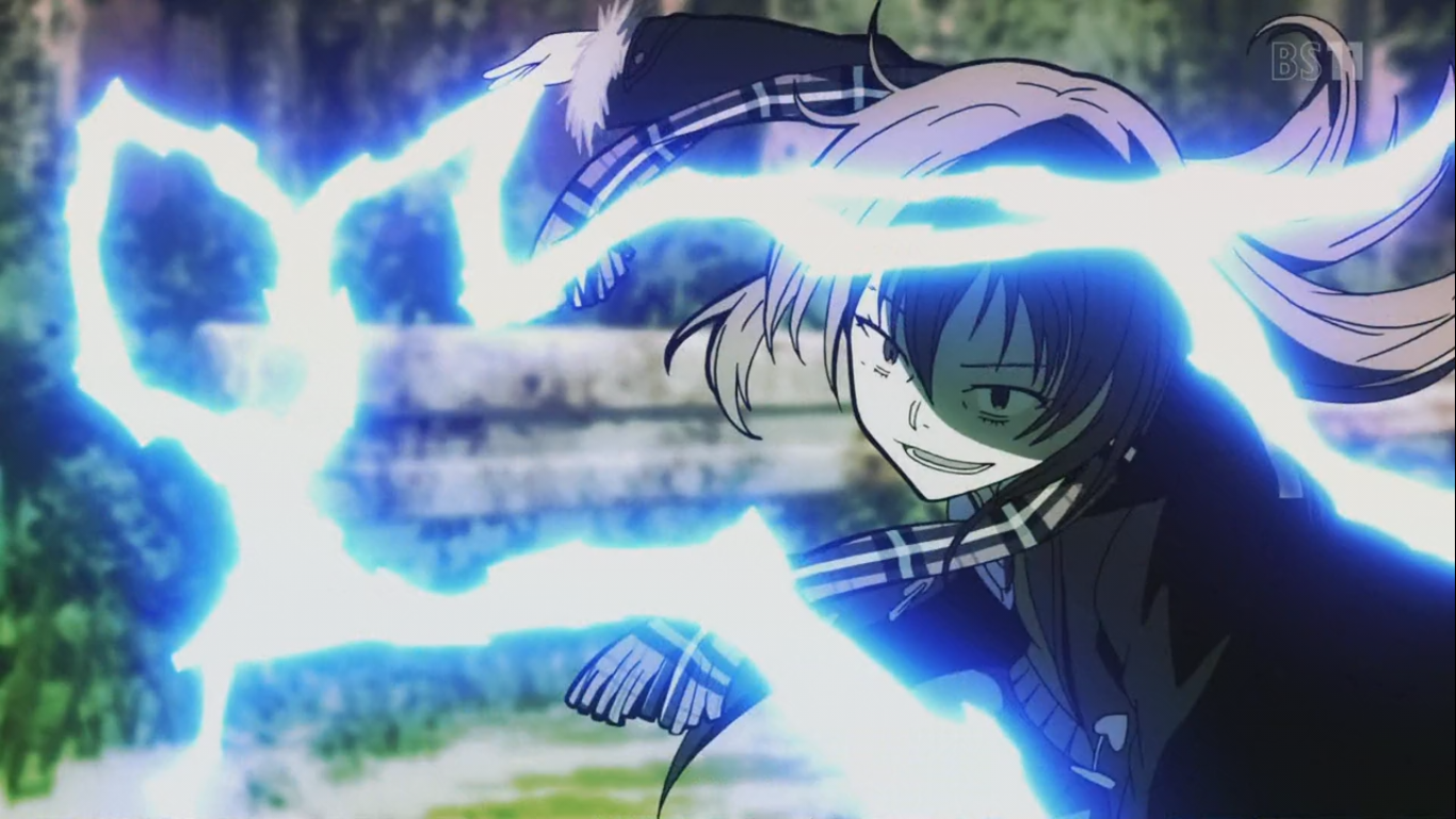 Anime Girl With Electric Powers