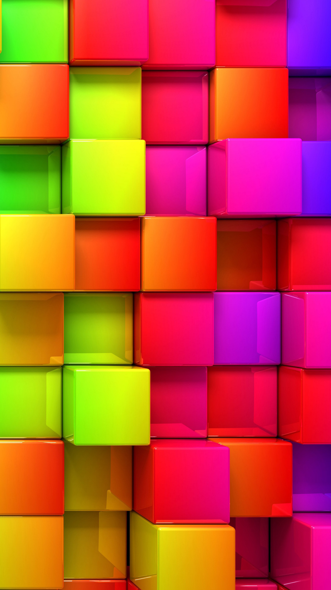 Colorful Blocks iPhone Wallpaper HD