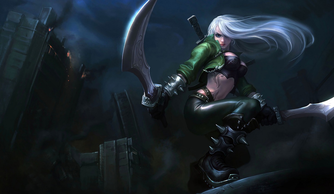 Wallpaper 4k Mercenary Katarina LoL Splash Art League of Legends Katarina, league of legends