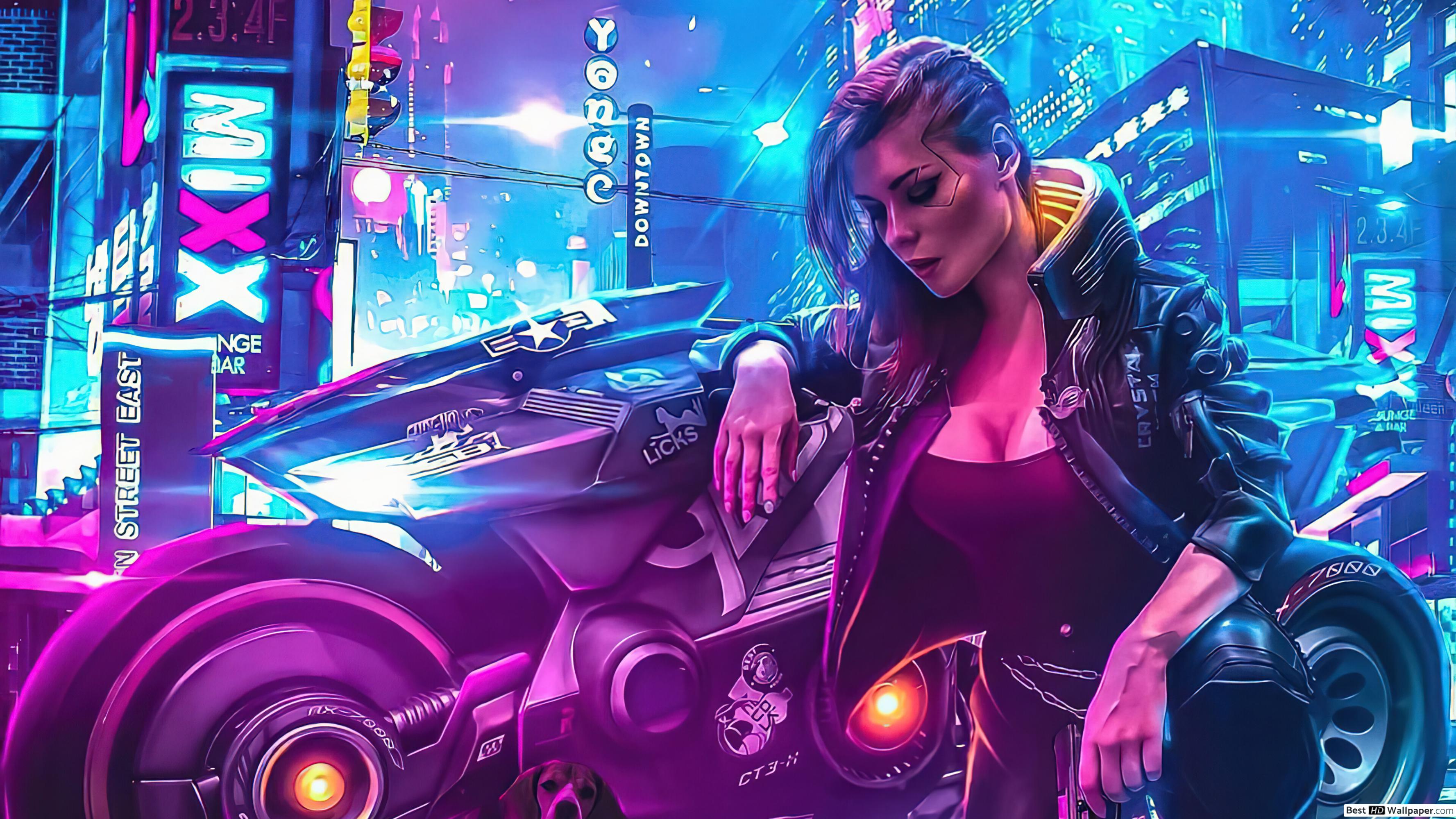 Cyberpunk 2077' Video Game (Female V Fanart) HD wallpaper download