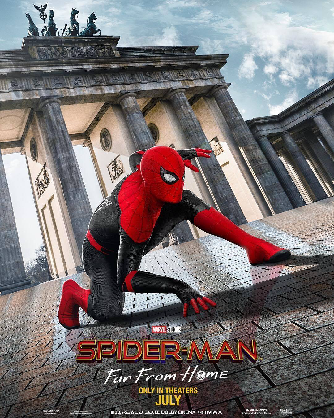 Wallpaper, Spider Man, Spider Man Far From Home, Peter Parker, tom holland, Marvel Cinematic Universe, Marvel Comics, movie poster 1080x1350