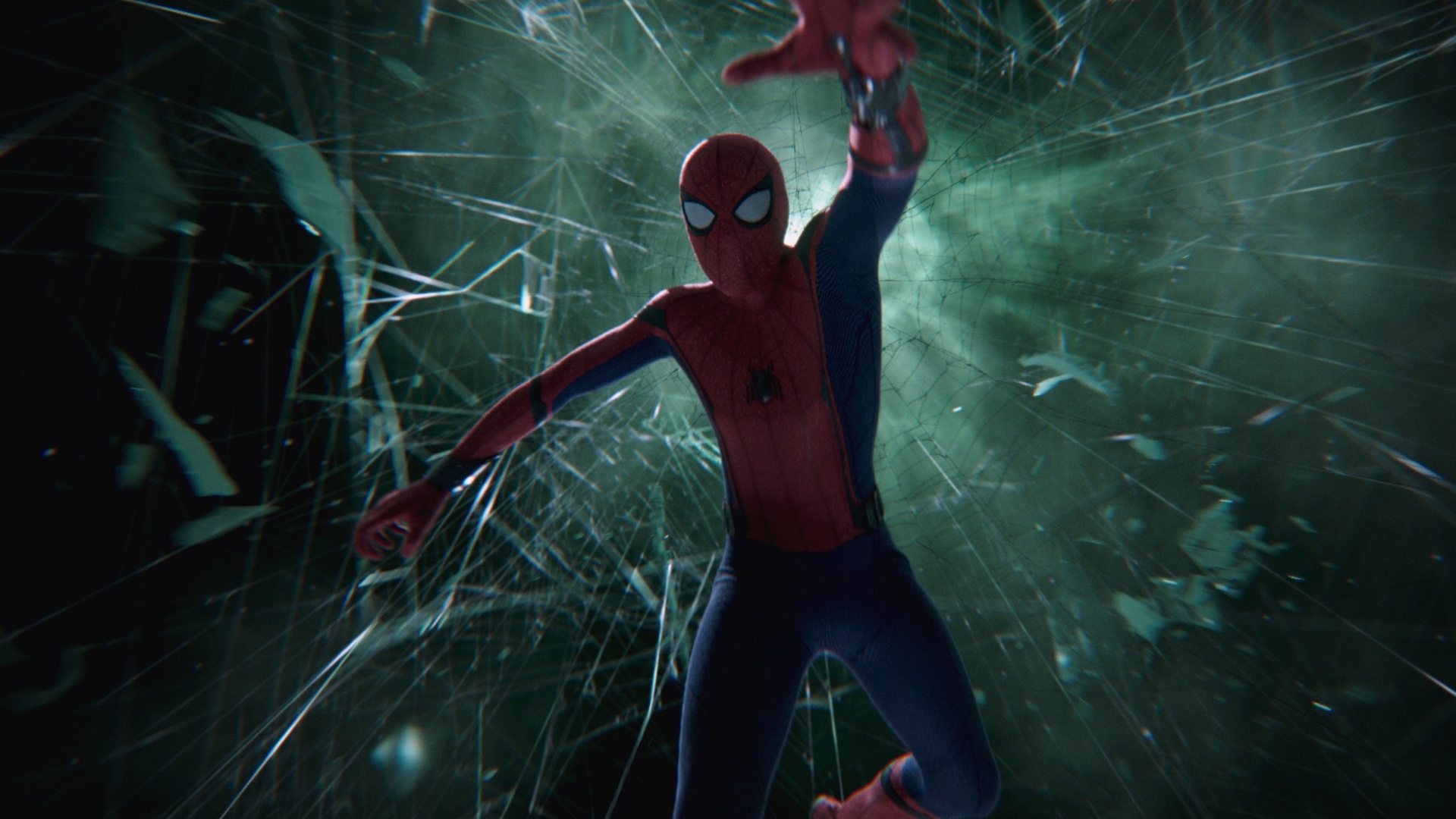 Spider Man Far From Home Tom Holland Spider Man Nick Fury Digital Art Marvel Cinematic Universe Marv Wallpaper:1920x1080
