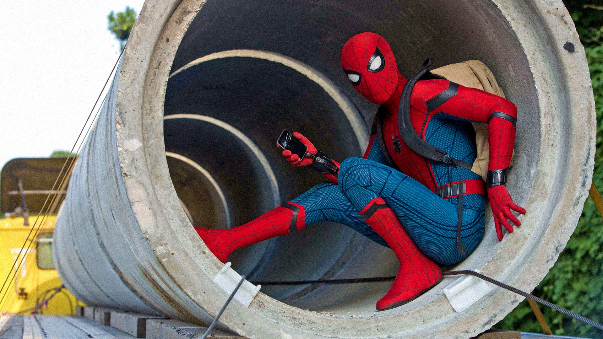 Wallpaper, Spider Man, Marvel Cinematic Universe, Spider Man Homecoming Movie 1920x1080