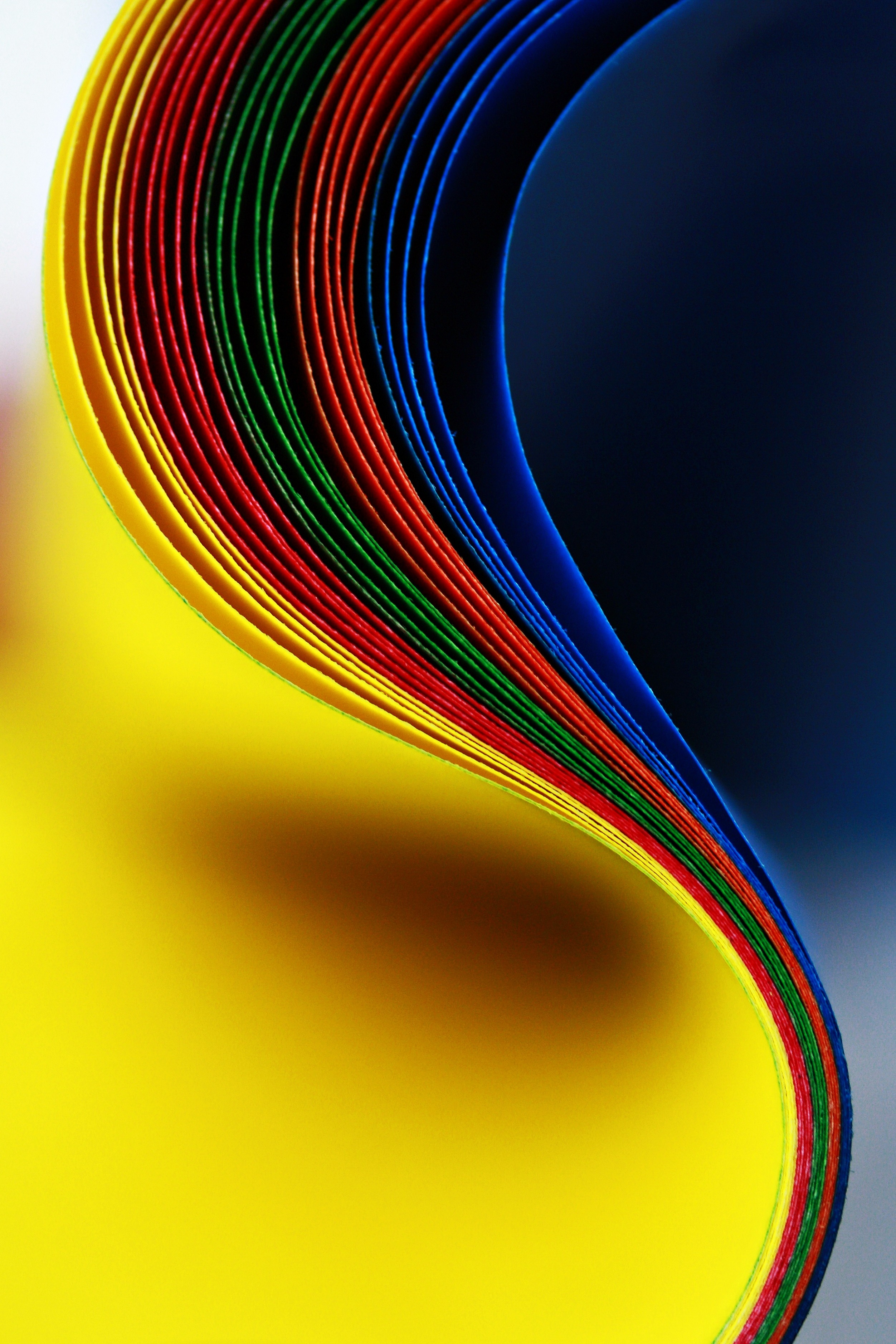 Free Image, abstract, spiral, wave, line, color, colorful, yellow, paper, still life, circle, font, illustration, design, shape, unusual, warped, macro photography, warp, computer wallpaper, fractal art 2504x3756