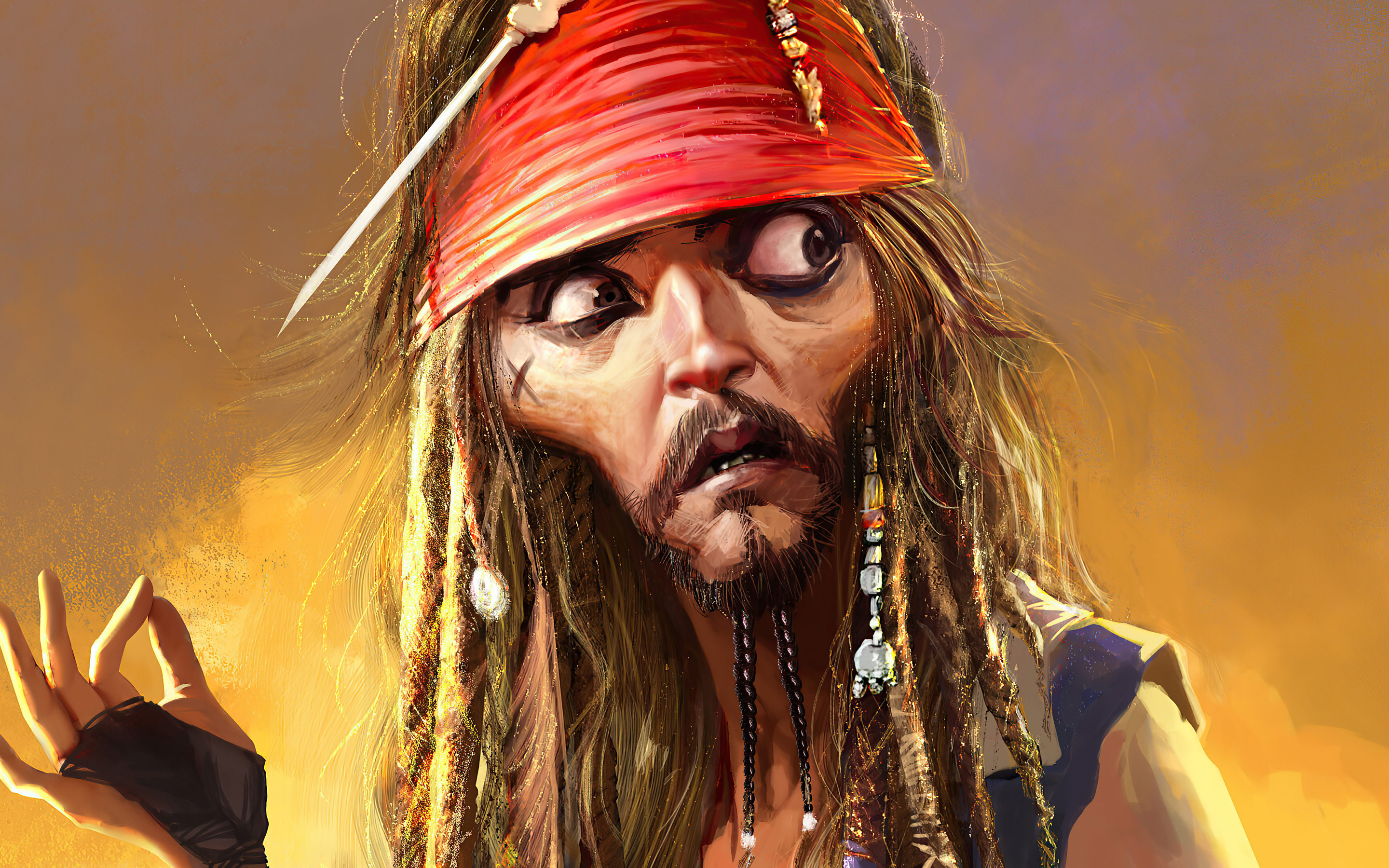 Jack Sparrow 4k Macbook Pro Retina HD 4k Wallpaper, Image, Background, Photo and Picture