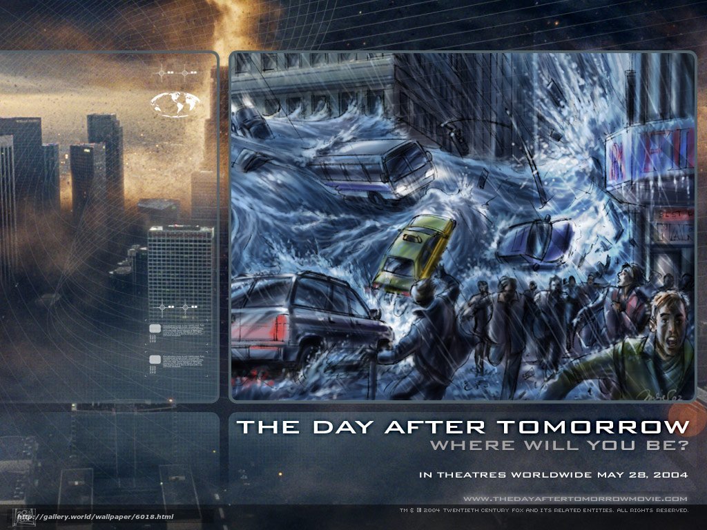 Download wallpaper Day after tomorrow, The Day After Tomorrow, film, movies free desktop wallpaper in the resolution 1024x768