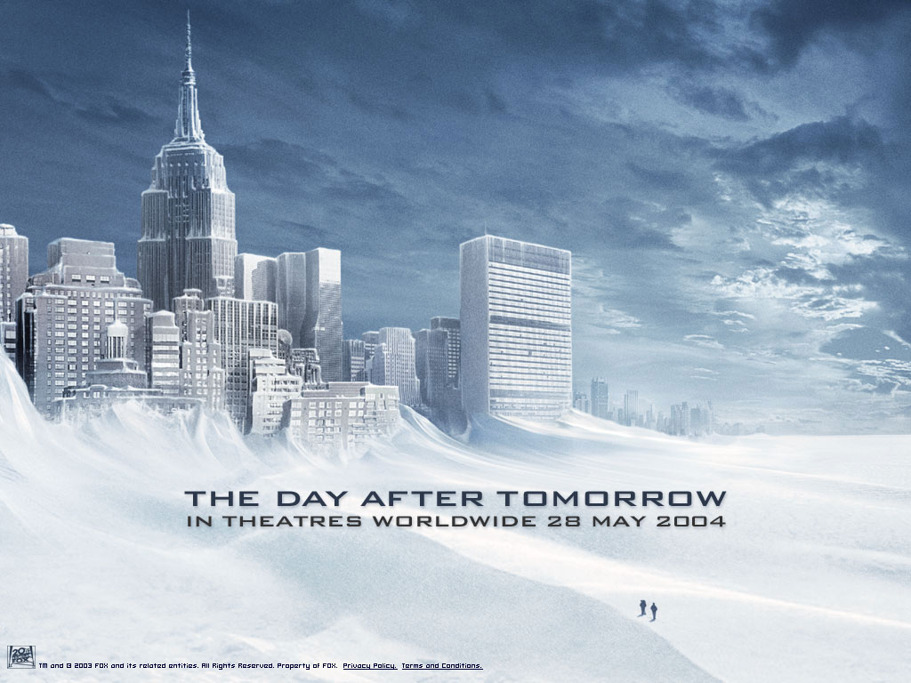 Download Wallpaper snow usa new york the day after tomorrow, 1024x The Day After Tomorrow