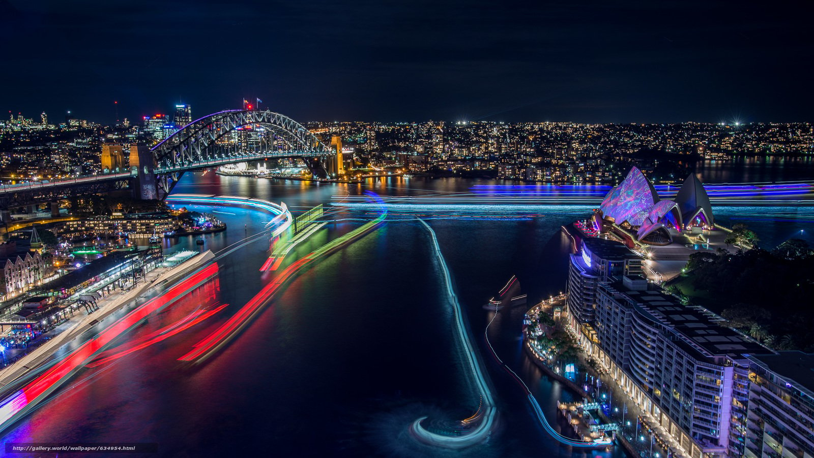 Download wallpaper Sydney Harbour Bridge, Sydney, australia, city free desktop wallpaper in the resolution 2048x1155