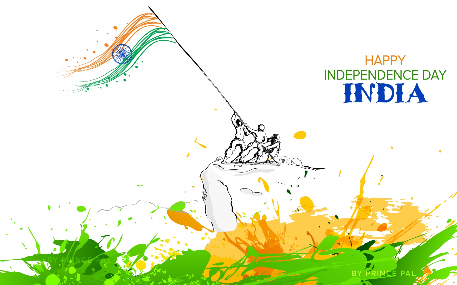 Independence Day Wallpaper 4K, India, August 15th, Tricolor, Indian Flag, Celebrations