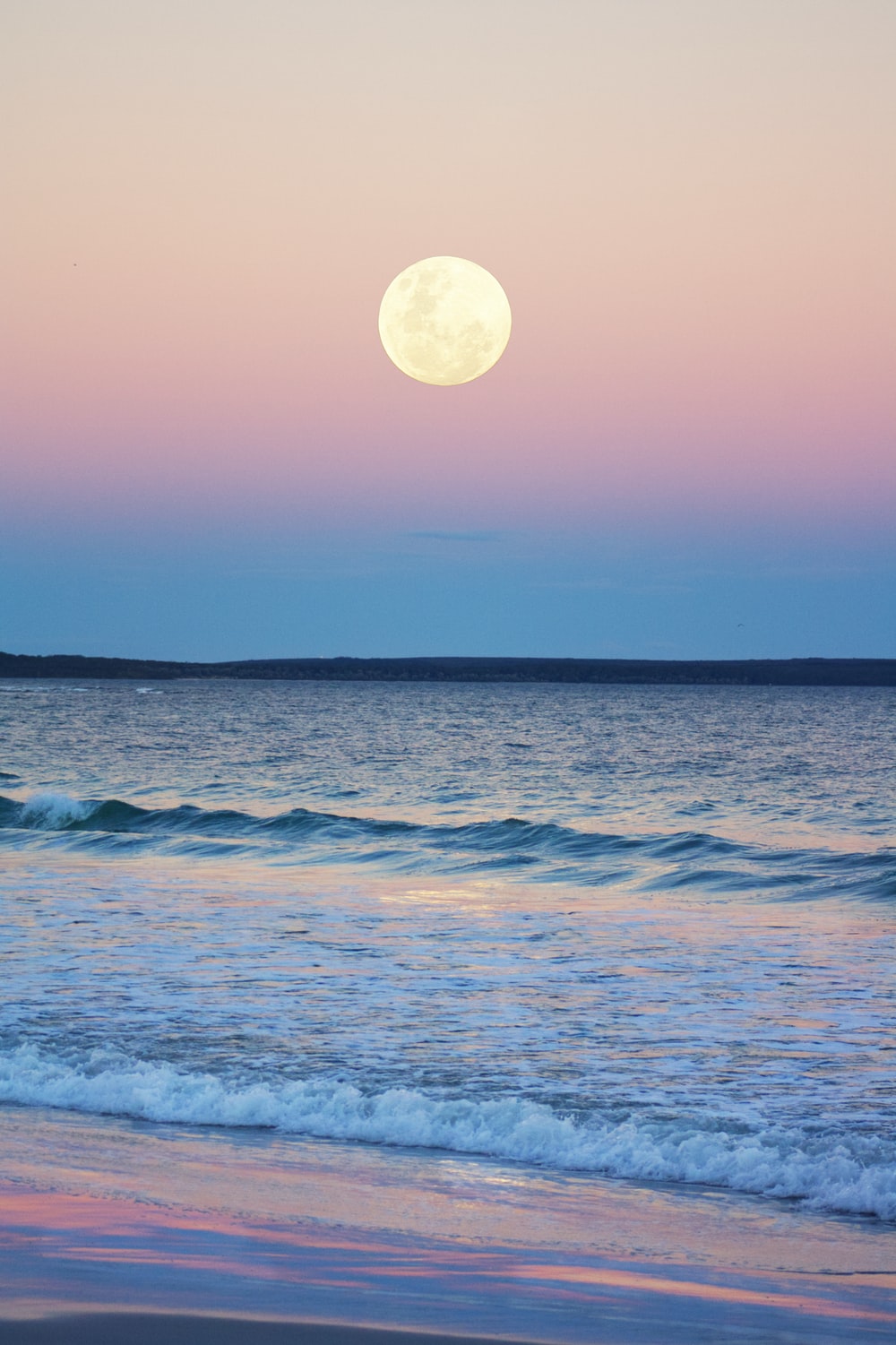 Full Moon Ocean Picture. Download Free Image
