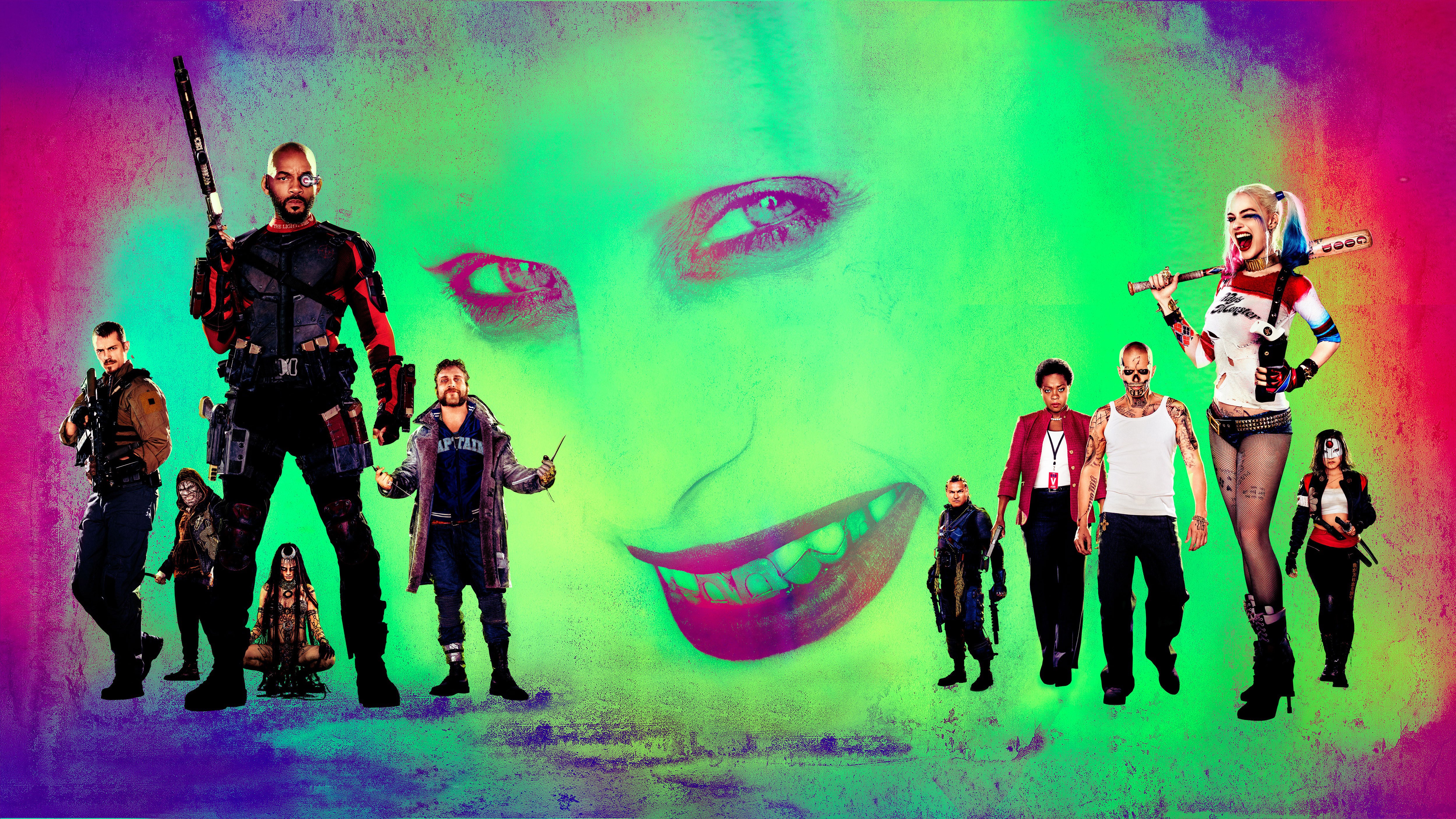 Wallpaper / suicide squad, movies, 2016 movies, harley quinn, joker, death stroke, hd, 4k, 5k
