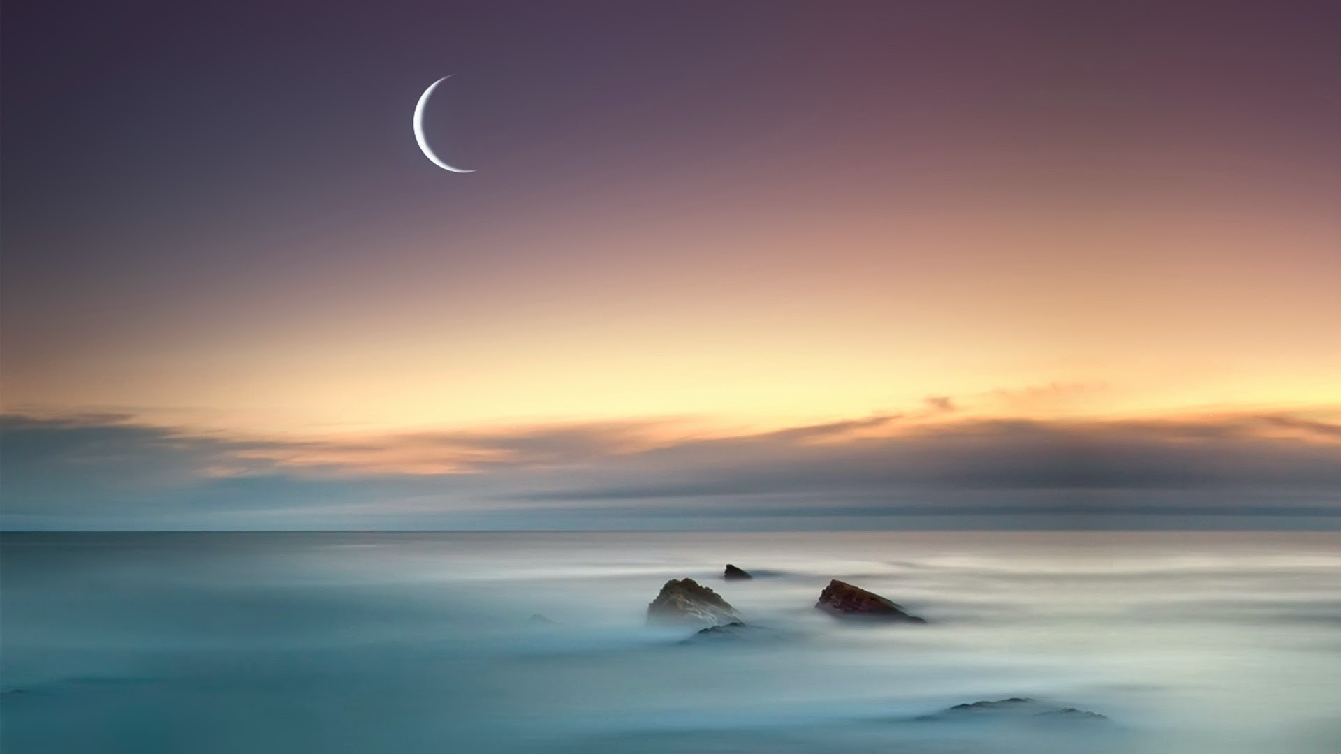 sea, Moonlight, Moon Wallpaper HD / Desktop and Mobile Background