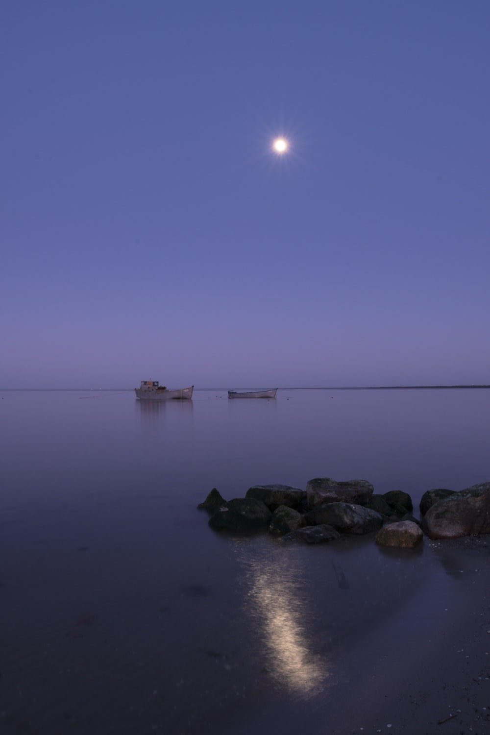 Full Moon Ocean Picture. Download Free Image