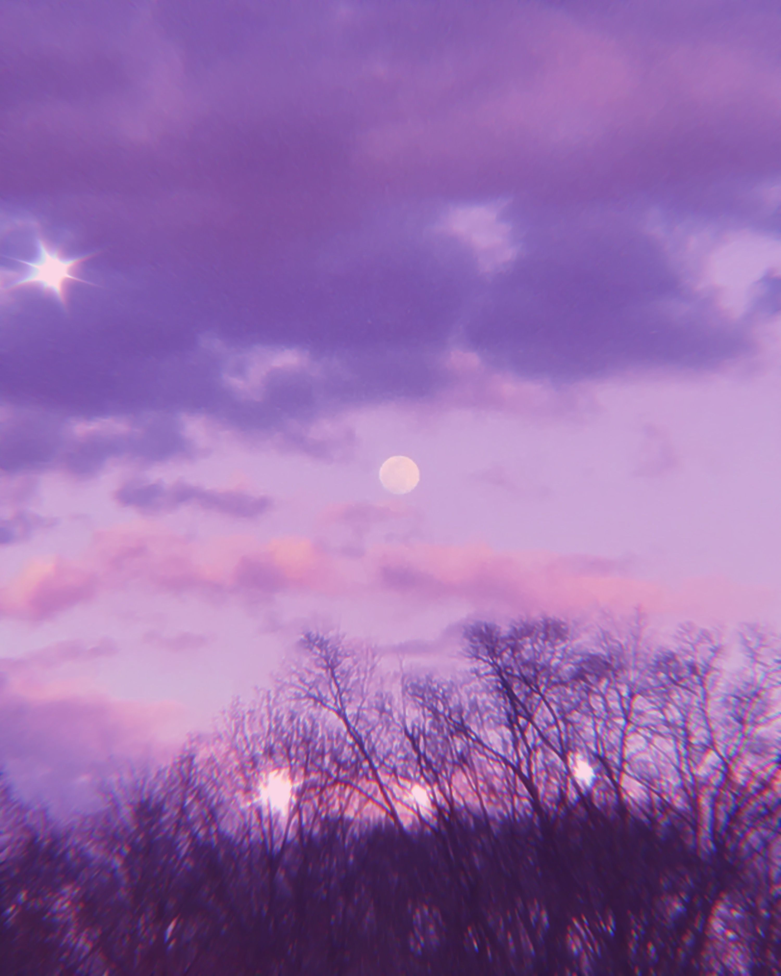 moon sunset. Lavender aesthetic, Violet aesthetic, Purple wallpaper