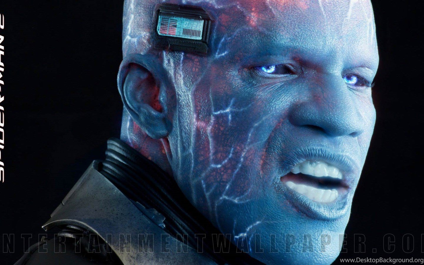 The Amazing Spider Man 2 Electro Closeup Side Sideview Wallpaper. Desktop Background