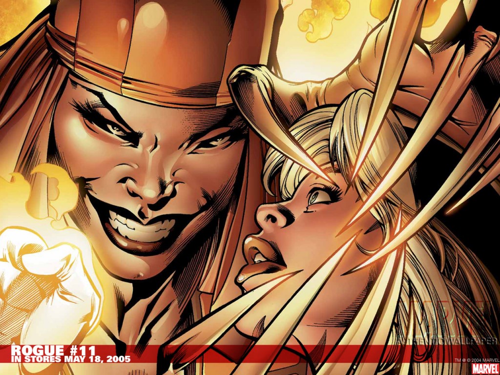 Rogue And Lady Deathstrike Men Wallpaper