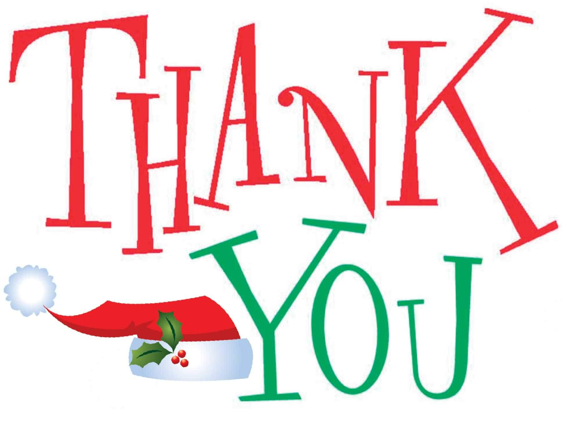 Christmas Thank You Clipart
