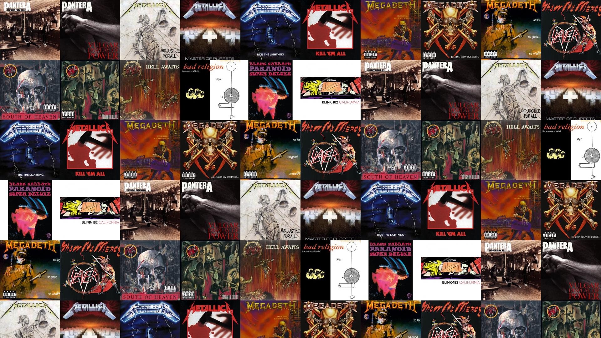Pantera Cowboys From Hell Vulgar Display Power Metallica Wallpaper « Tiled Desktop Wallpaper