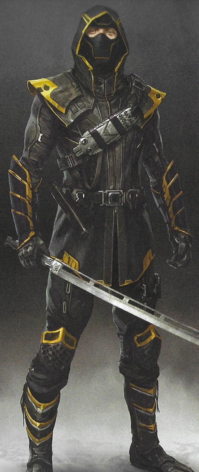 Marvel's Avengers: Endgame Clint Barton Hawkeye Ronin Alternate Costume Concept Art. Marvel Concept Art, Superhero Design, Superhero Art