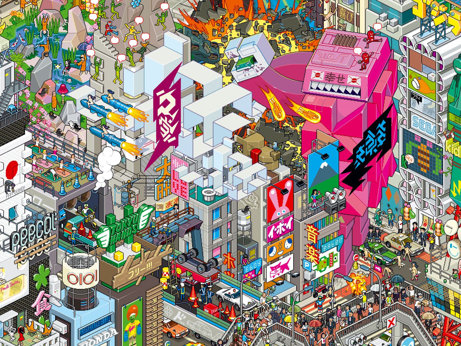 Tokyo Pixel Art Wallpaper Free Tokyo Pixel Art Background