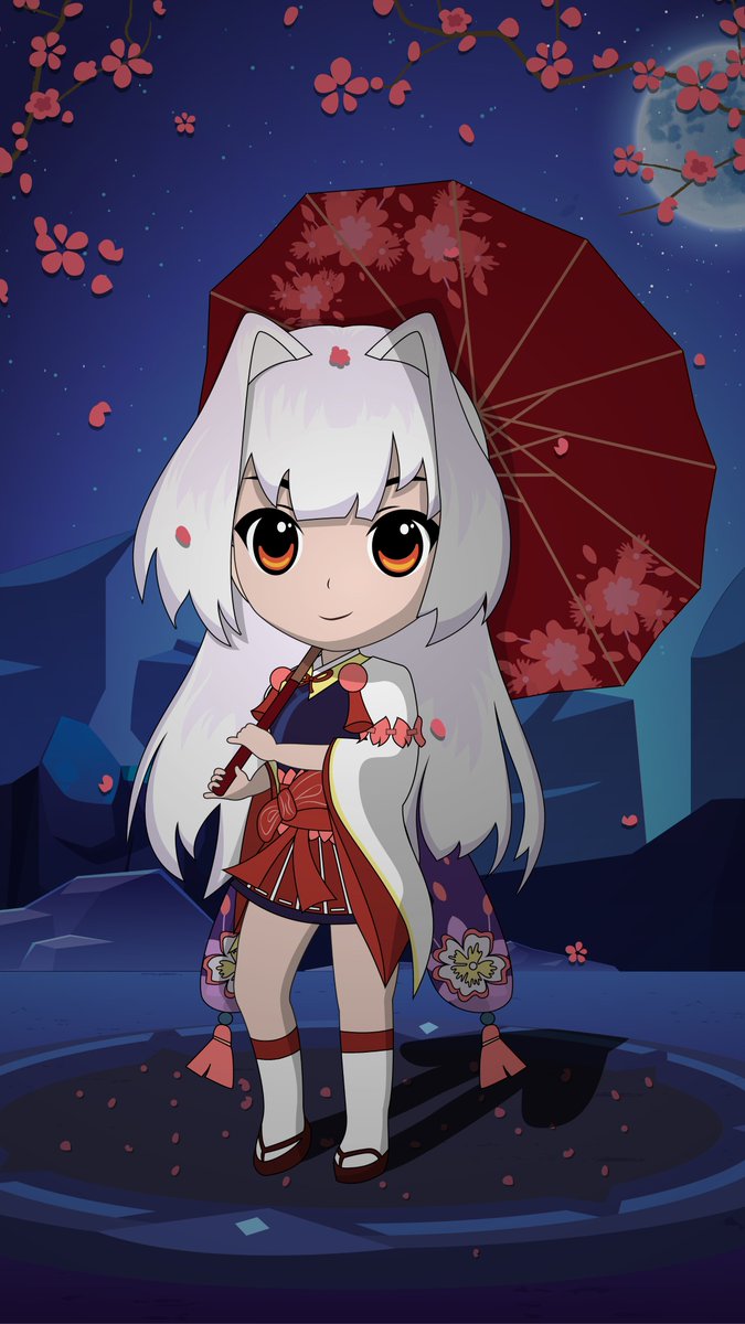 adit didit Art Kagura (Cherry Witch) Chibi Version from Mobile Legends! Get Free HD Wallpaper, #FANART #MobileLegends #chibiart #CHIBI #Vector #vectorart #illustration #characterart #drawing #cute #poster