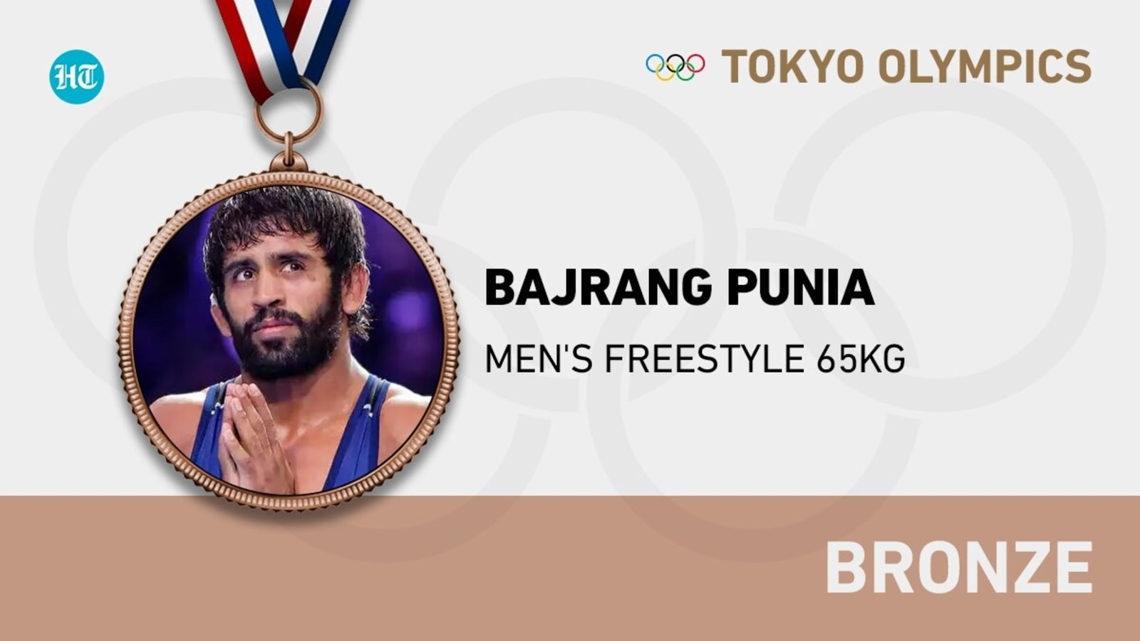 Tokyo Olympics: Bajrang Punia wins bronze medal in men's 65kg wrestling
