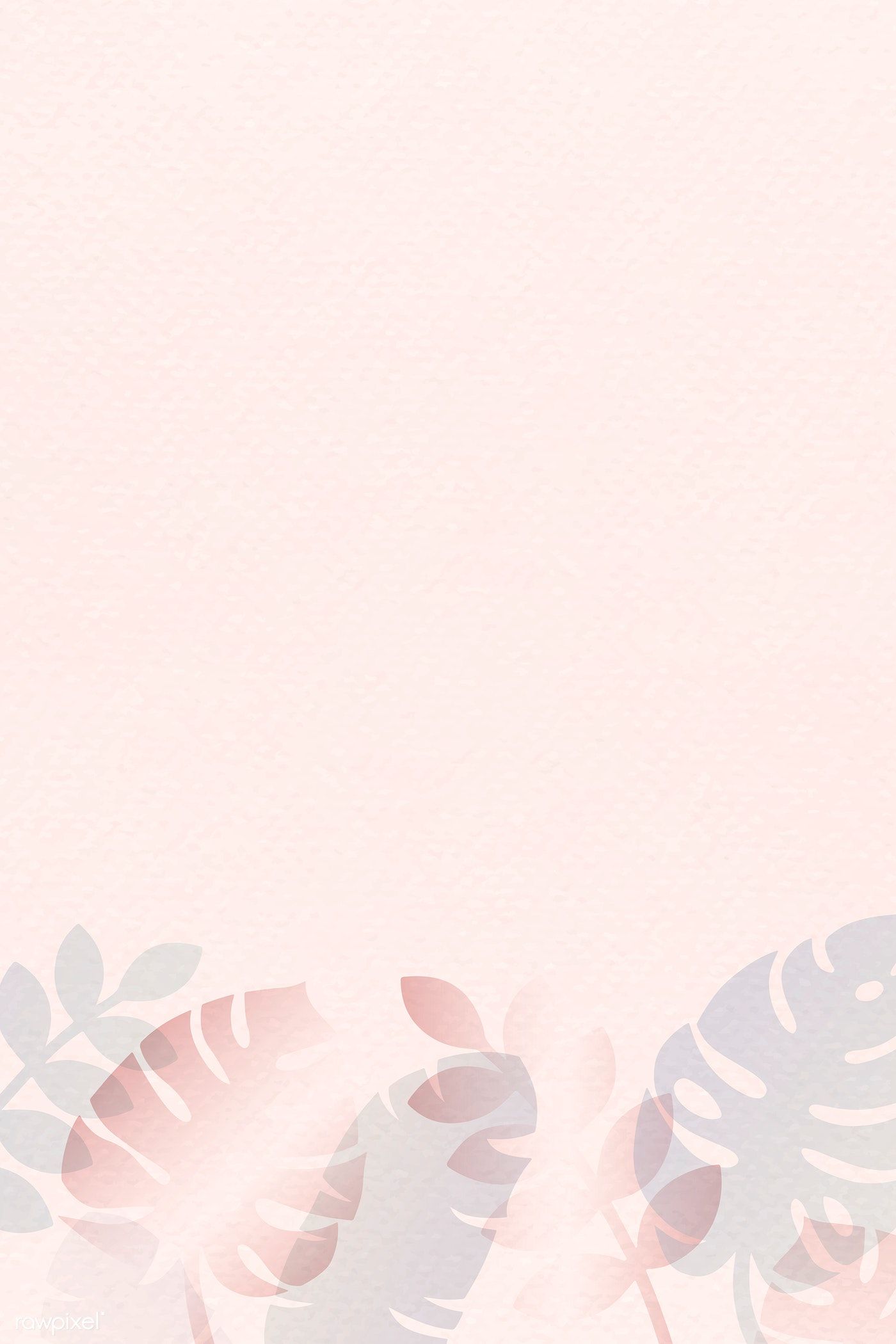 Download premium vector of Tropical leaves pattern on pastel pink. Pastel background wallpaper, Tropical leaves pattern, Pink wallpaper background