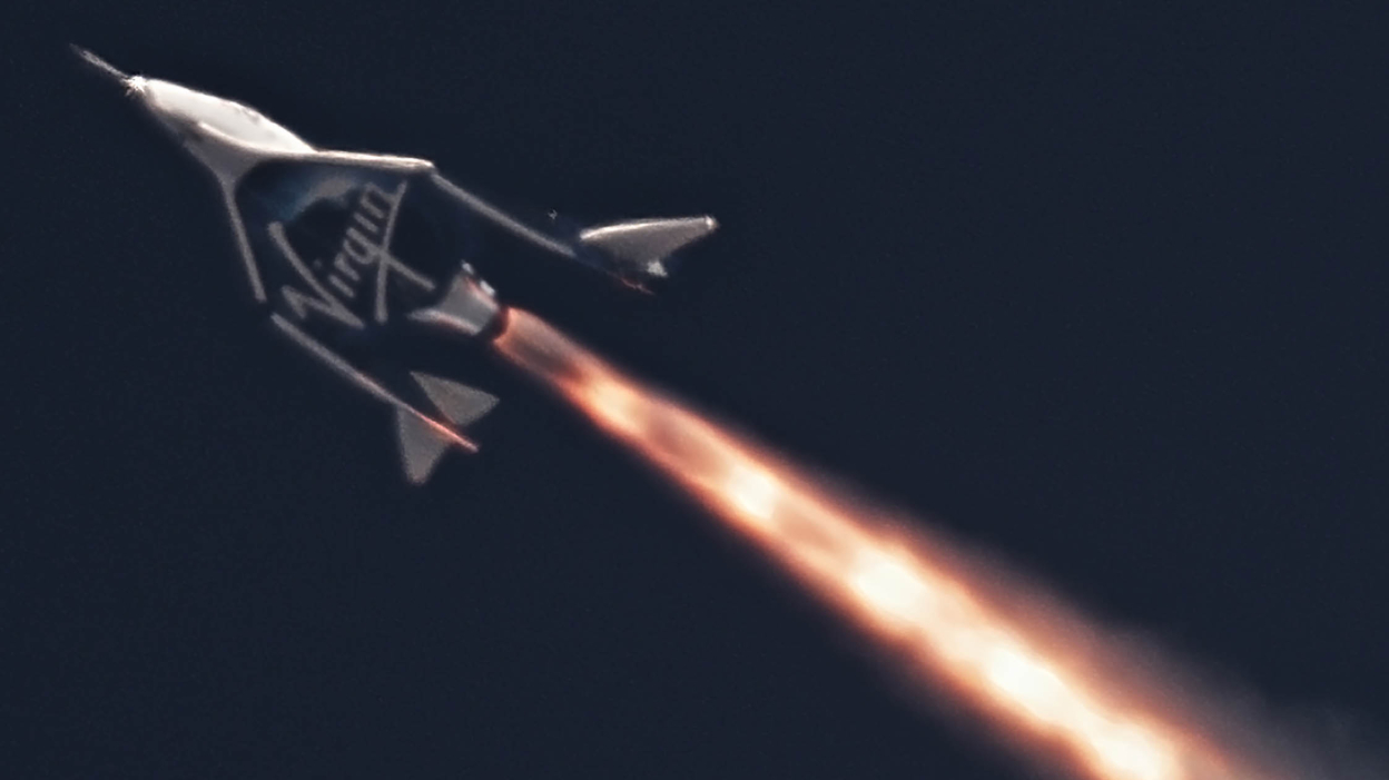 First image of Virgin Galactic's successful space plane test flight