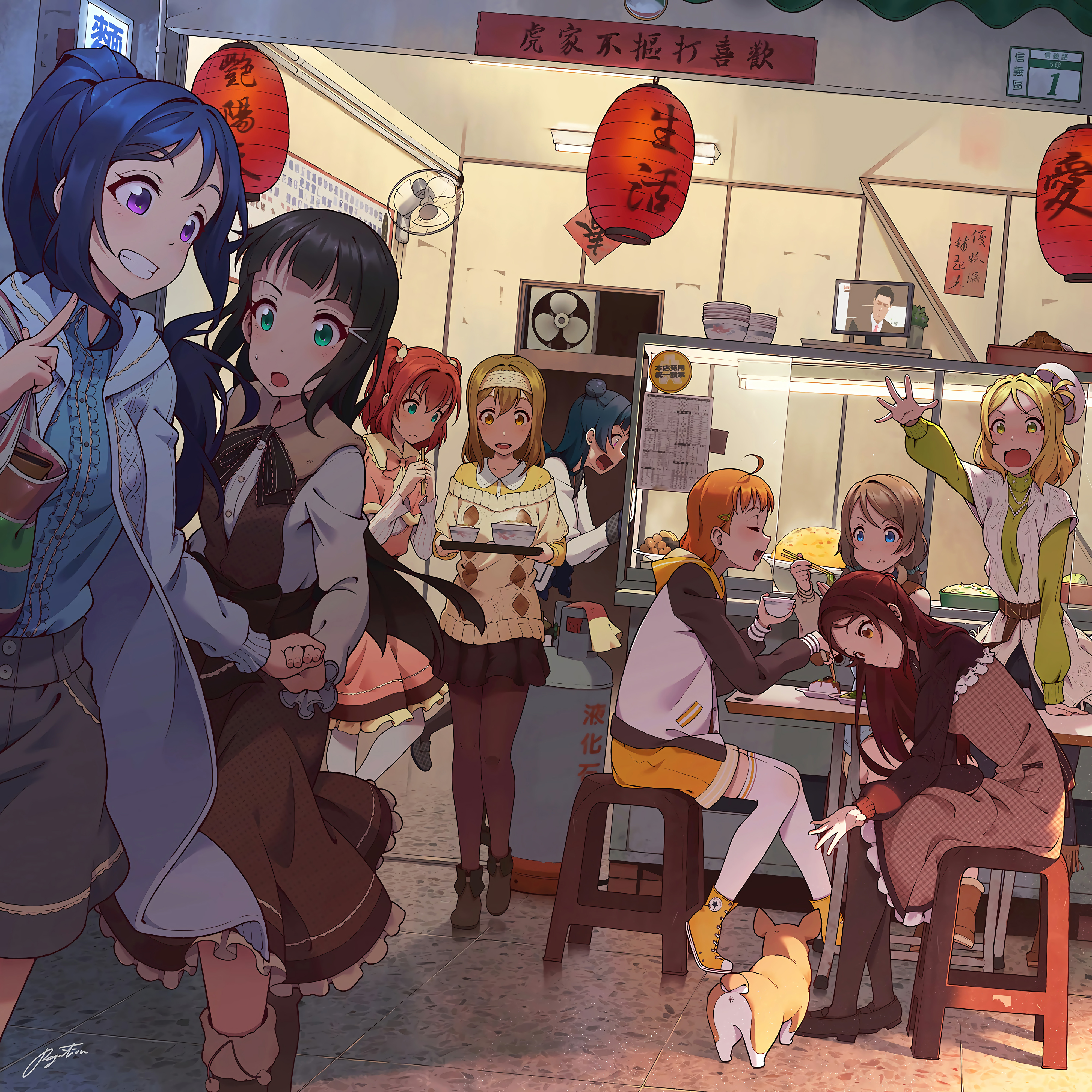 Wallpaper, anime girls, Anime Game 4000x4000