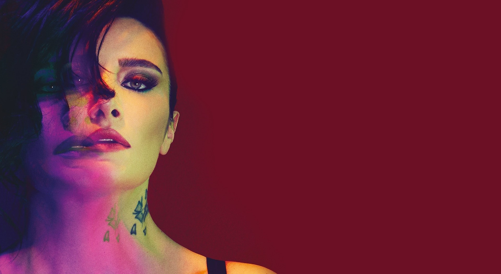 Sıla Gençoğlu, Singer, Women, Red, 3D, Tattoo, Red Lipstick Wallpaper HD / Desktop and Mobile Background