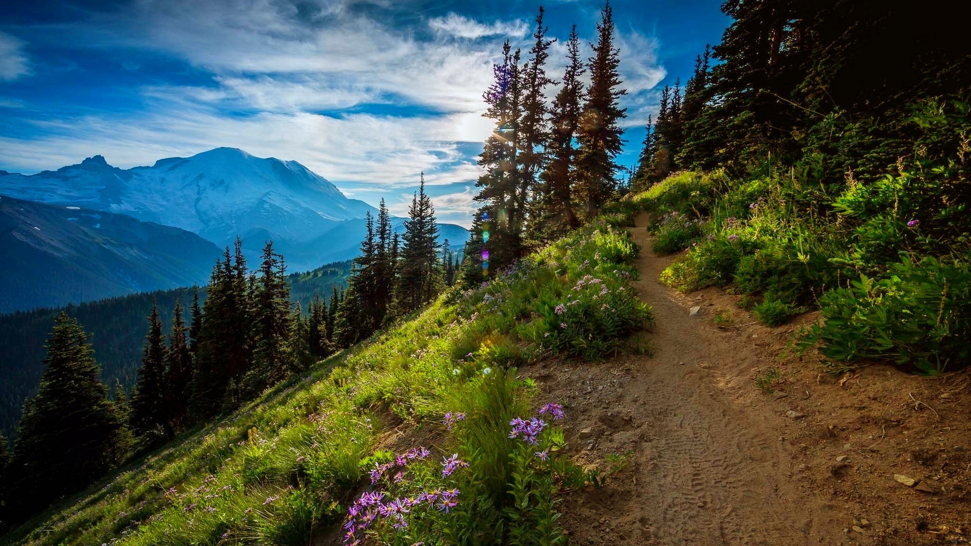 mountains HD wallpaper, background